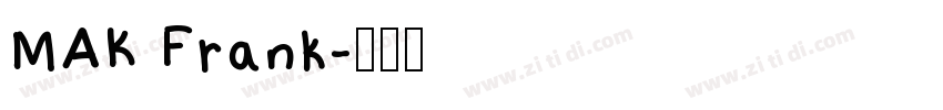 MAK Frank字体转换